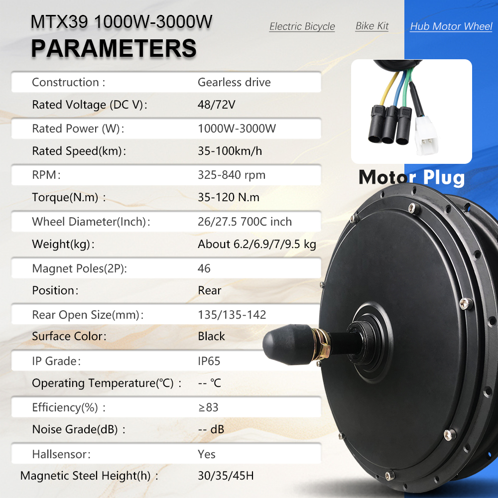 MTX Rim Electric Bike Conversi - 72V 5000W Hub Motor Kit review and price