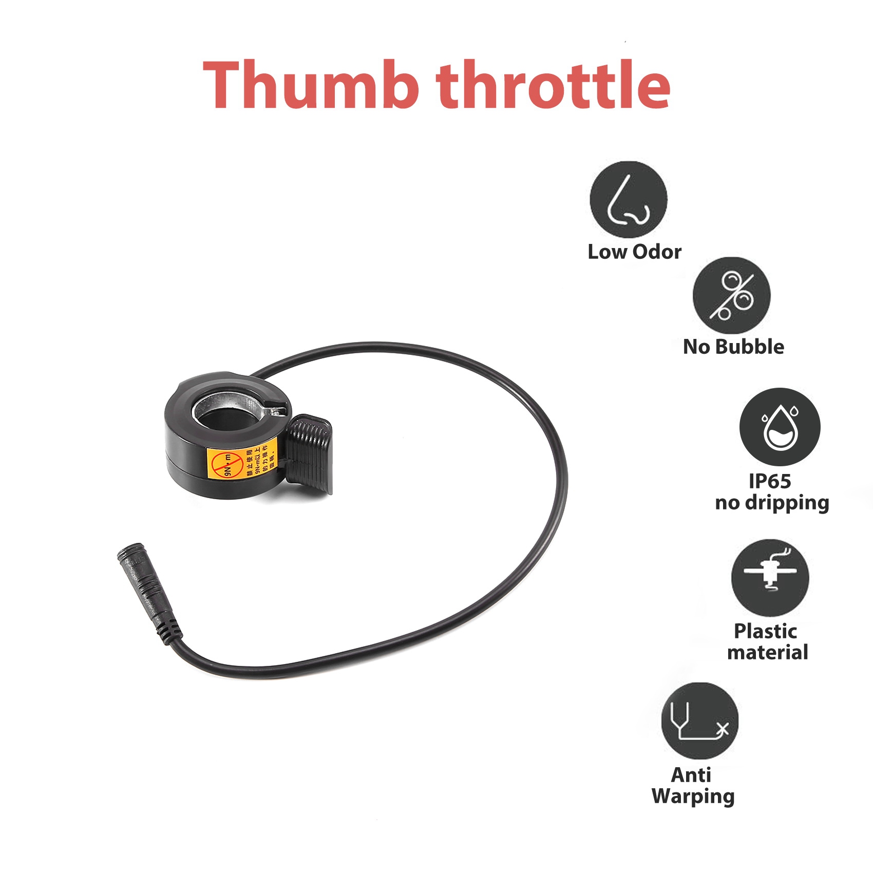 AB31-Thumb Throttle For Bafang - Mid Drive Motor Kit 52V 1000W review and price