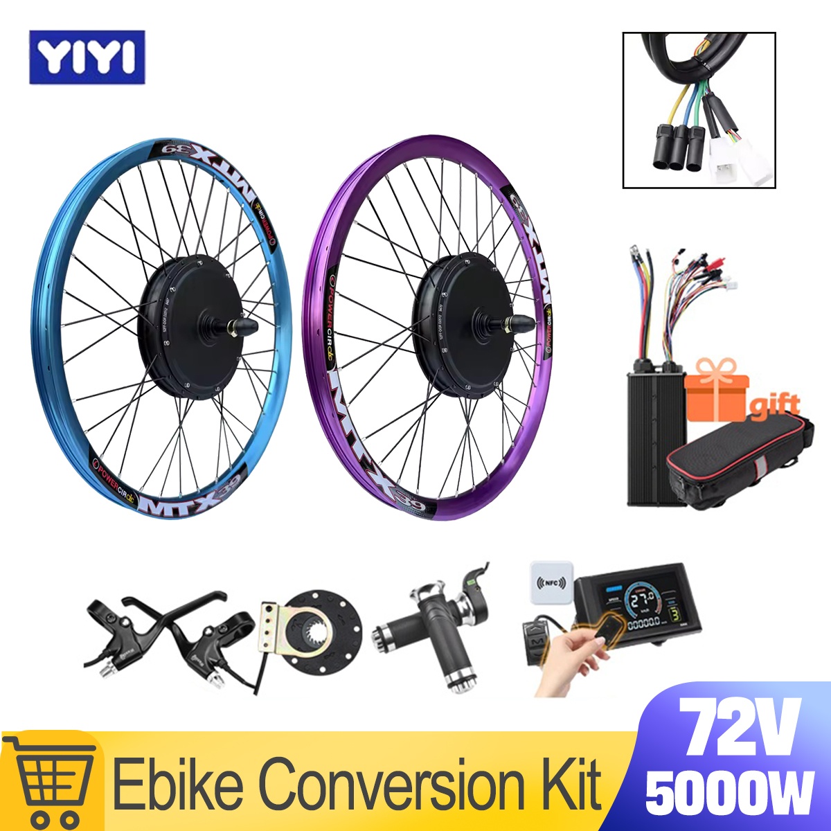 New MTX39 72V 5000W EBike Conv - 72V 5000W Hub Motor Kit review and price